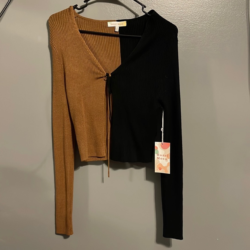 Brand: hazel moon size:M color:brown and black